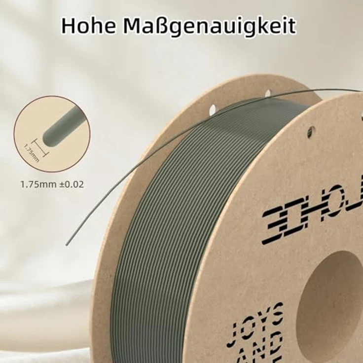 3DHoJor Silk PLA Filament 1.75mm, Seidenglattes Finish, hochglänzende Oberfläche, Maßgenauigkeit +/- 0.03mm, 1KG Spule in Gold, Silber, Kupfer, Seidenbronze – Bild 4