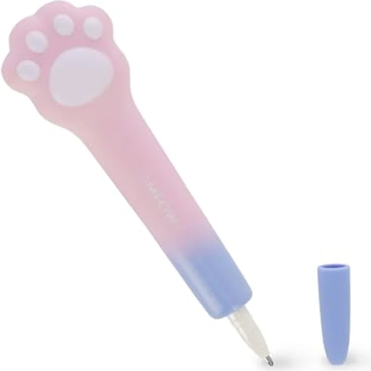 Legami Squishy Gel Pen Squeezies Kitty, Anti-Stress-Gelstift mit 1 mm feiner blauer Tinte, niedliches Katzen-Design – Bild 2