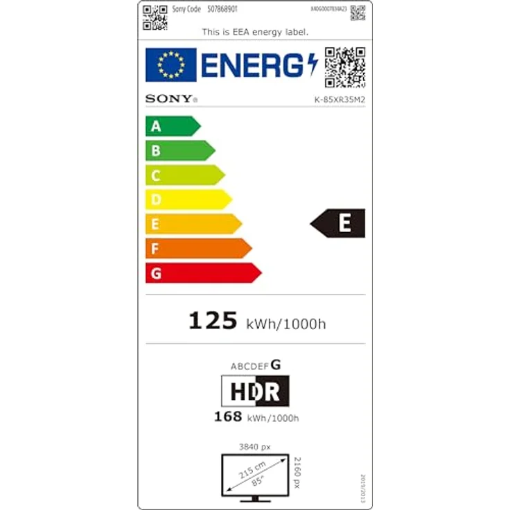 SONY BRAVIA 3 II K-85XR35M2, 85 Zoll LED TV mit HDR 4K, SMART TV, Dolby Atmos, Google TV – Bild 20