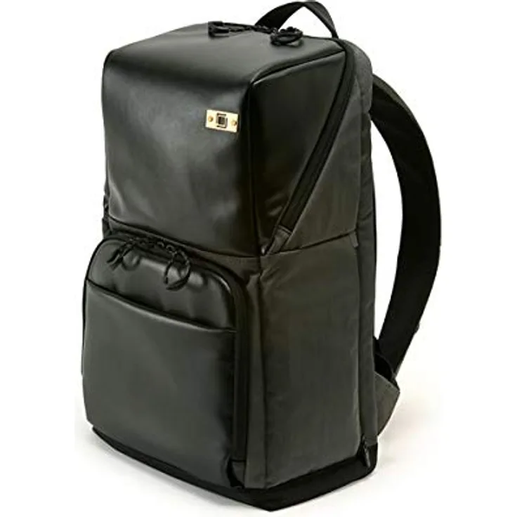 Artisan & Artist ACAM-BS0001 Basalt Backpack, Fotorucksack mit flexiblem Innenraum für SLR-Kamera und 13" Notebook, wasserabweisendes synthetisches Leder