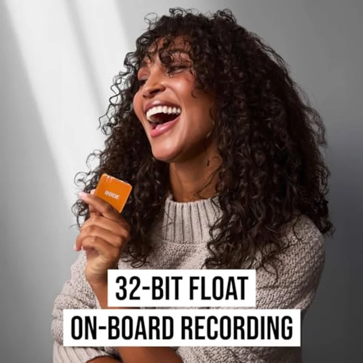 RØDE Wireless GO (Gen 3), Kompaktmikrofon mit 32-Bit Float Aufnahme, automatischer Pegelregelung und 2,4 GHz digitaler Übertragung, orange – Bild 4