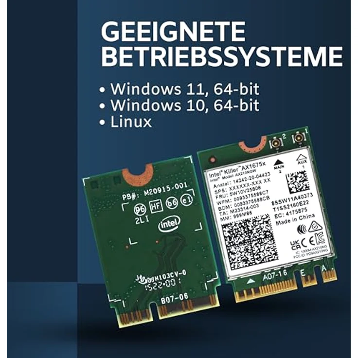 Intel NIC WI-FI 6E AX210 1675 2x2 NovPro, grün, AX210.NGWG.NVX – Bild 8