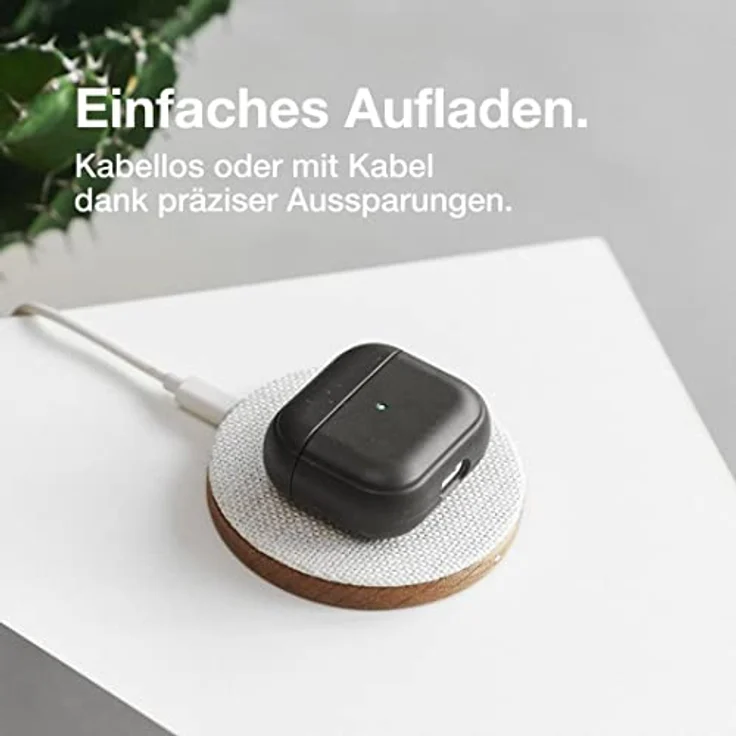 Woodcessories - Nachhaltiges, Antibakterielles AirPods 3 Case Schwarz, AirPods 3 Hülle Schwarz - BioCase Schwarz – Bild 5