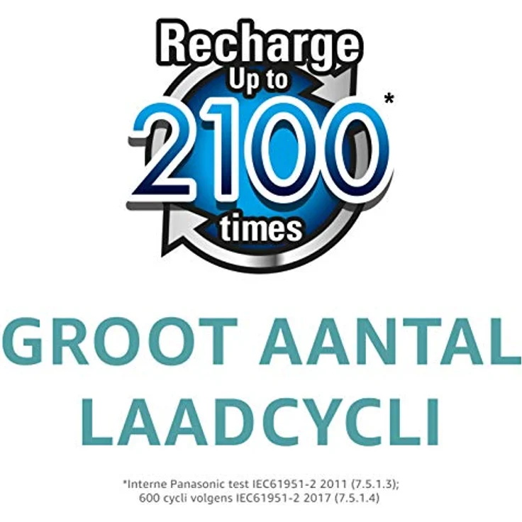Panasonic eneloop, Ready-to-Use Ni-MH Akku, 8er Kombi-Pack, 4x eneloop AA Mignon + 4x eneloop AAA Micro, 2100 Ladezyklen, starke Leistung, geringe Selbstentladung, wiederaufladbare Akku Batterie – Bild 2
