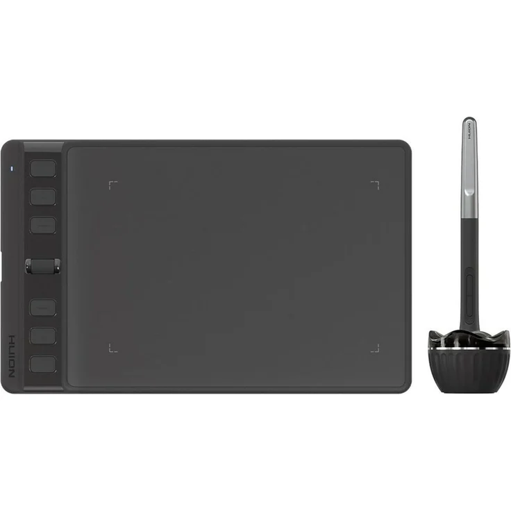 HUION H641P Inspiroy 2 S Grafiktablett, 6,3 x 3,9 Zoll mit 8192 Stufen batterielosem Digitalstift, Schwarz