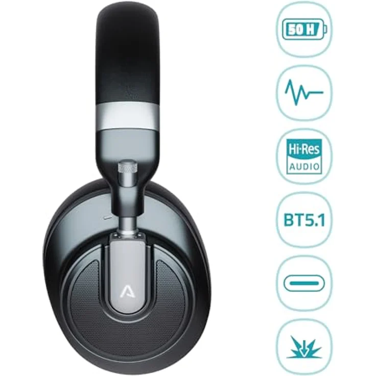 LAMAX HighComfort ANC Bluetooth-Kopfhörer mit aptX HD-Technologie und 50 Stunden Akkulaufzeit – Bild 2