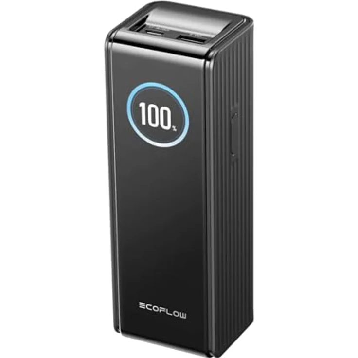 EF ECOFLOW Rapid Powerbank 25 000 mAh 170 W, tragbares Ladegerät mit zwei 140 W USB-C-Anschlüssen, Smart TFT-Display, schwarz – Bild 1