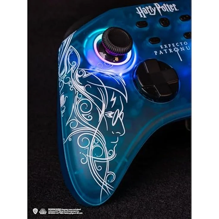 FREAKS & GEEKS Harry Potter Afterglow Patrol Wireless Controller, kabellos mit RGB-Lichtmodi, 600-mAh-Akku und 3,5-mm-Kopfhöreranschluss für Nintendo Switch, mehrfarbig – Bild 7