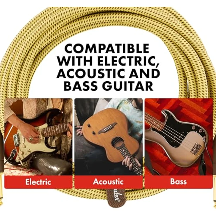 Fender Kabel Deluxe Series, 5,5m, bk tweed angled – Bild 4
