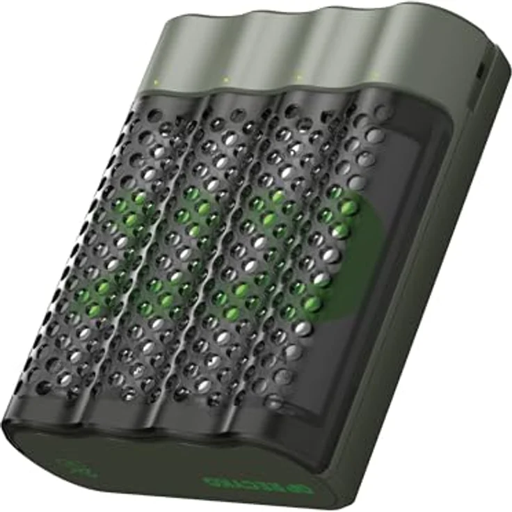 GP M452 USB-Schnellladegerät Set mit 4 x 2600 AA Stiftbatterien - Intelligentes Ladegerät in eleganter Hülle – Bild 3