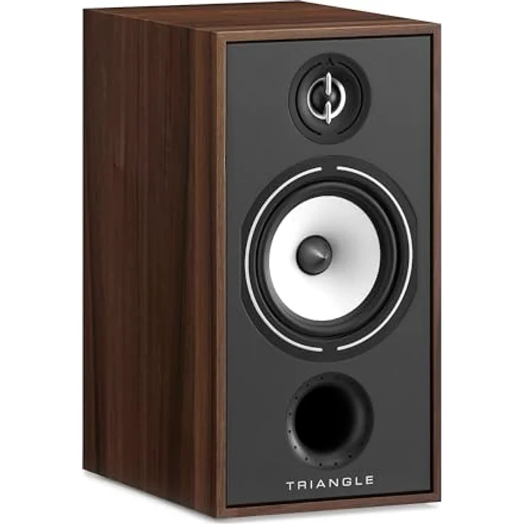 TRIANGLE BOREA BR04, Hi-Fi-Regallautsprecher mit 110W Leistung, 90 dB Wirkungsgrad, tiefen Bässen, Kastanie (Paar) – Bild 3
