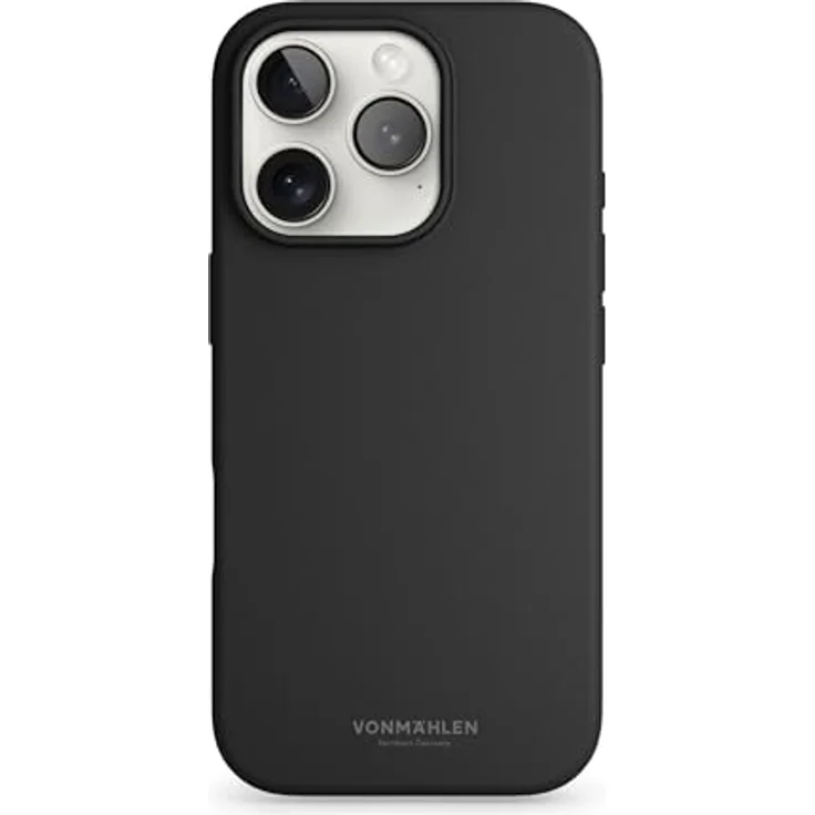 Vonmählen Soft Silicone Case Cover für Apple iPhone 16 Pro Max, Schwarz, Versandkostenfrei – Bild 1
