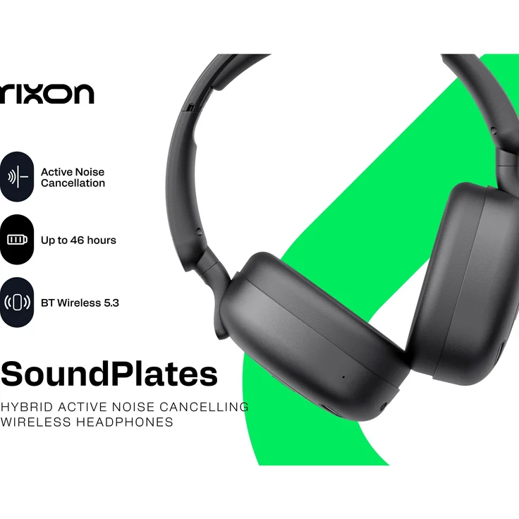 Rixon Soundplates Earbuds, kabellose Kopfhörer in Schwarz mit exzellentem Klang