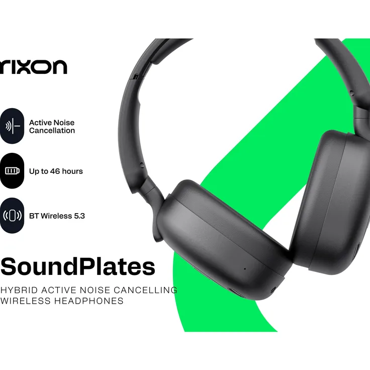 Rixon Soundplates Earbuds, kabellose Kopfhörer in Schwarz mit exzellentem Klang