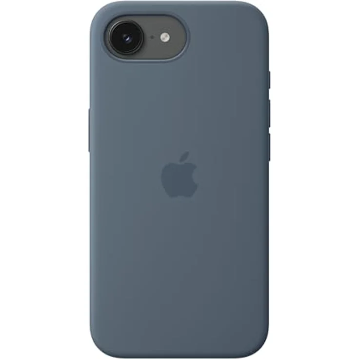 Apple iPhone 17e Silikon Case mit MagSafe, maritimblau, mit recyceltem Silikon und Mikrofaserfutter – Bild 3