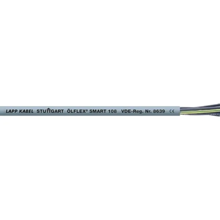 LAPP KABEL Steuerleitung ÖLFLEX® SMART 108, 2 x 0.75 mm², grau, Art.-Nr. 18020099, 100 m