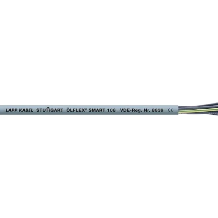 LAPP KABEL Steuerleitung ÖLFLEX® SMART 108, 2 x 0.75 mm², grau, Art.-Nr. 18020099, 100 m – Bild 1