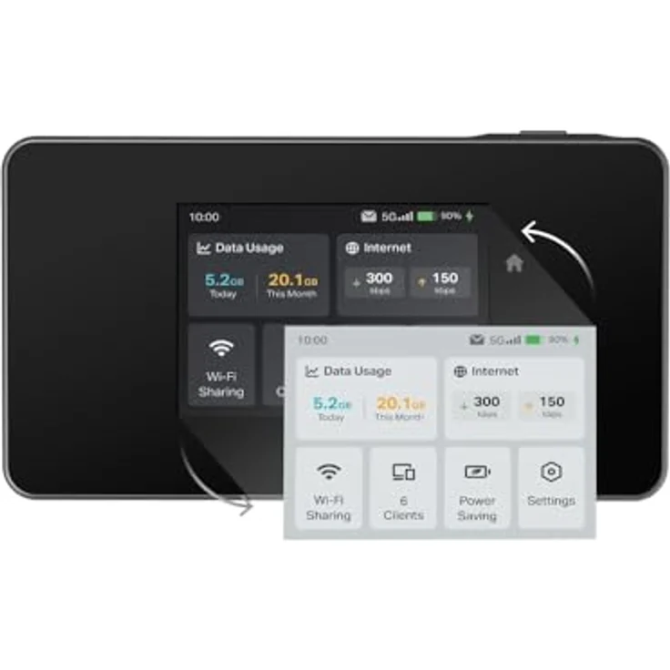 TP-Link M7XXX, mobiler Router mit 4G, Wi-Fi 6, 2880 Mbit/s, Schwarz – Bild 6