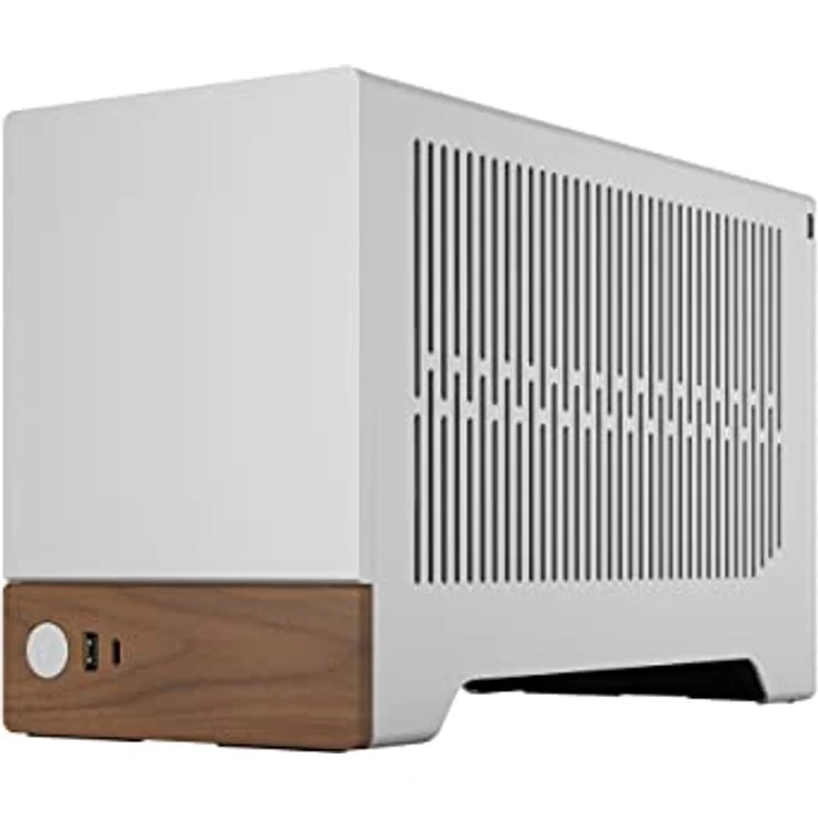 Fractal Design Terra Silver - Wood Walnut Front Panel - Small Form Factor - mITX Gaming case – PCIe 4.0 Riser Cable – USB Type-C - Anodized Aluminum Panels – Bild 4