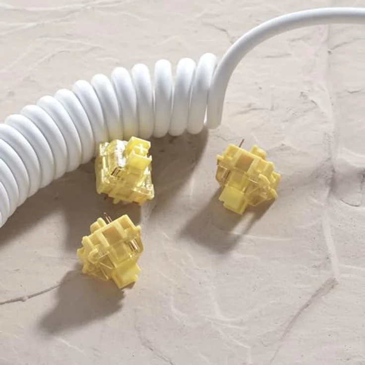 Akko AKKO V3 Pro Cream Yellow Switches, mechanisch, 5-Pin, linear, MX-Stem, 50g - 45 Stück – Bild 4