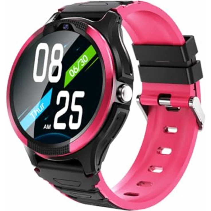 NikuTRAX Seniorenuhr NC120S 4G mit Sturzerkennung, Vitalmessung & GPS-Tracking – Berry Metallic – Bild 5