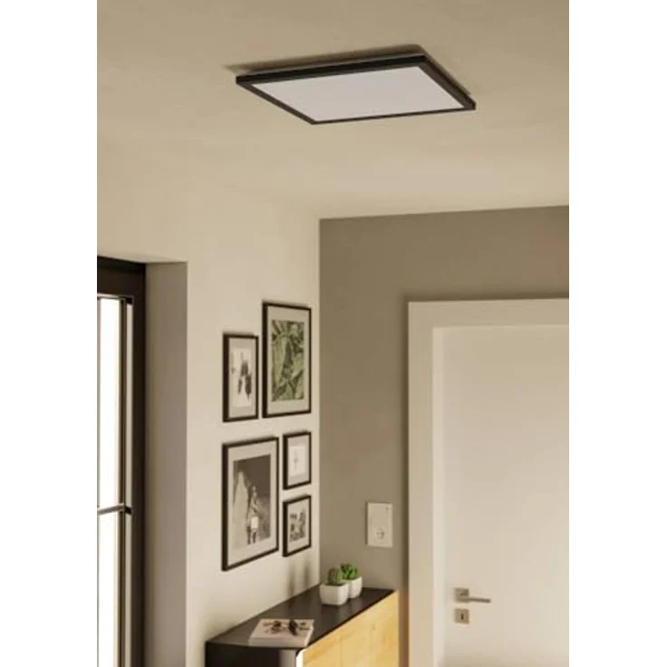 EGLO connect.z Smart Home LED Badezimmer Deckenleuchte Rovito-Z, ZigBee, App und Sprachsteuerung Alexa, warmweiß-kaltweiß, RGB, dimmbar, schwarz, IP44, 39x39 cm – Bild 4