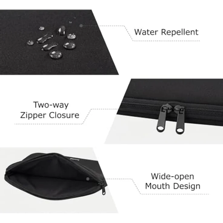 Hama Laptophülle 14,1 Zoll (35,8 cm) (Neopren, Schutz für Laptop, bis zu 36 cm), Schwarz – Bild 4