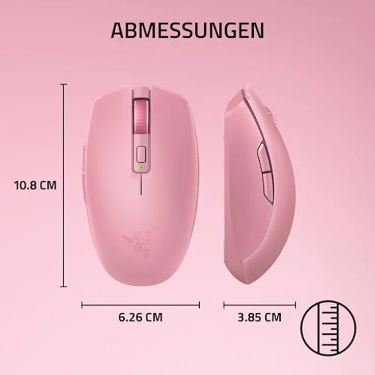 RAZER Gaming-Maus Viper Mini, kabellos mit 18.000 DPI, ultraleicht und beidhändig, schwarz – Bild 8