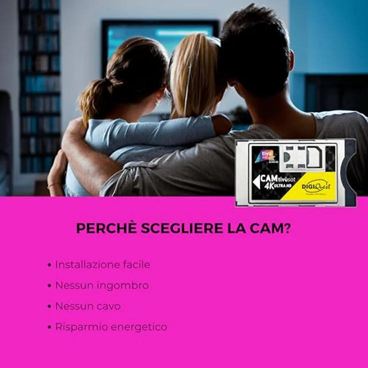 Digiquest CAM Tivùsat 4K Ultra HD Schwarz – Bild 4