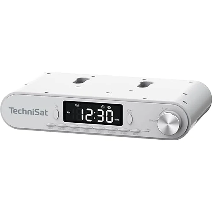 TechniSat Viola Küchenradio, Unterbau Radio mit UKW/FM, Bluetooth, LED Display, Arbeitsleuchte, Timer, Weckfunktion, Freisprecheinrichtung, 5 W Lautsprecher, weiß – Bild 2