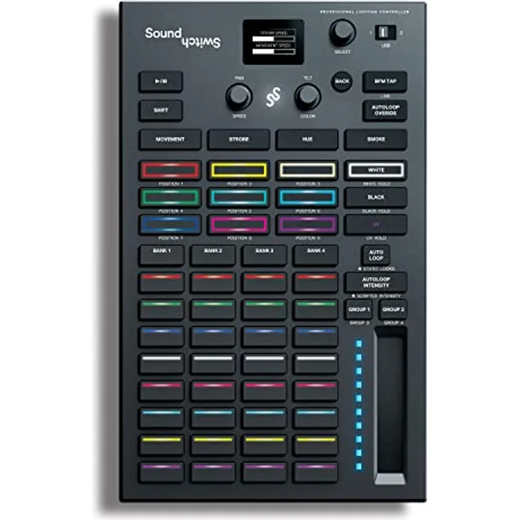 SoundSwitch Control One – Professioneller DMX DJ-Beleuchtungs-Controller mit 3 Monaten SoundSwitch Softwarezugang, DMX und Phillips Hue Support