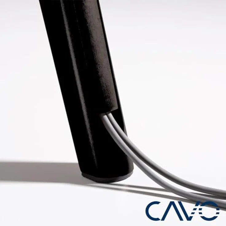 CAVO TV-Staffelei für 45 bis 65 Zoll Bildschirme bis 40 kg, Walnuss schwarz lackiert, Schwenkbar Universal Halterung für Flach & Curved Fernseher & Monitor – Bild 5