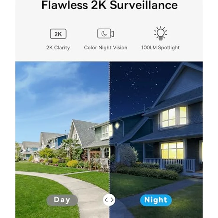 Baseus Überwachungskamera Baseus Security B1 Outdoor 2K (145° Weitwinkel-Sichtfeld, 2-Wege-Audio, Wetterfest IP67) – Bild 5