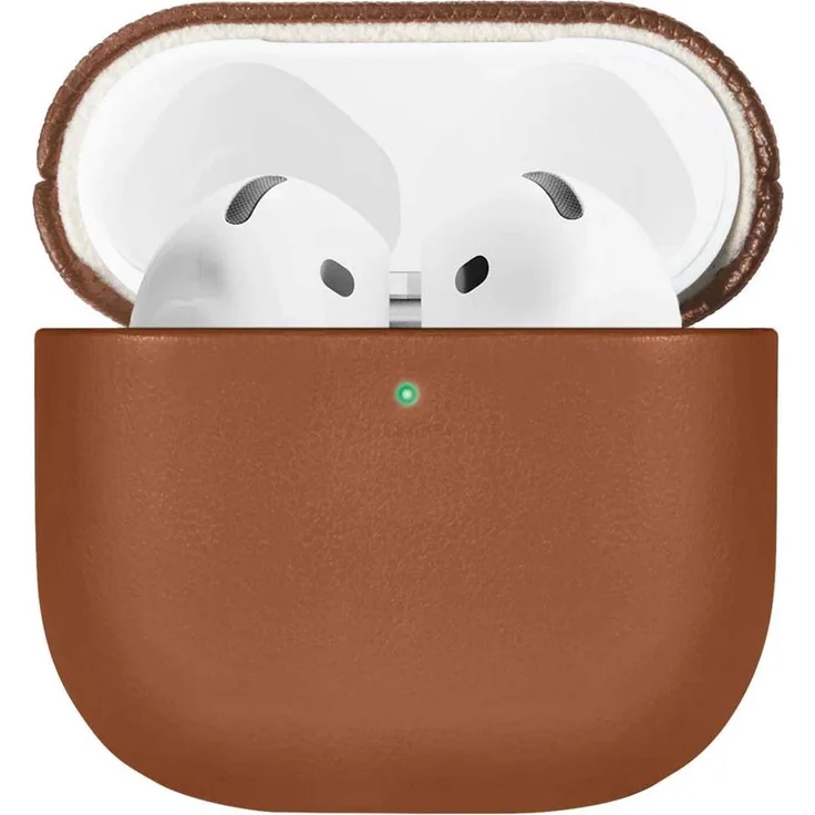 Native Union AirPods 4 RE Classic Hülle, recycelte Lederkopfhörertasche mit MagSafe-Kompatibilität, braun
