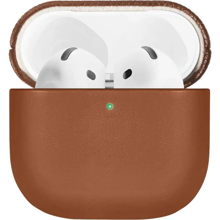 Native Union AirPods 4 RE Classic Hülle, recycelte Lederkopfhörertasche mit MagSafe-Kompatibilität, braun