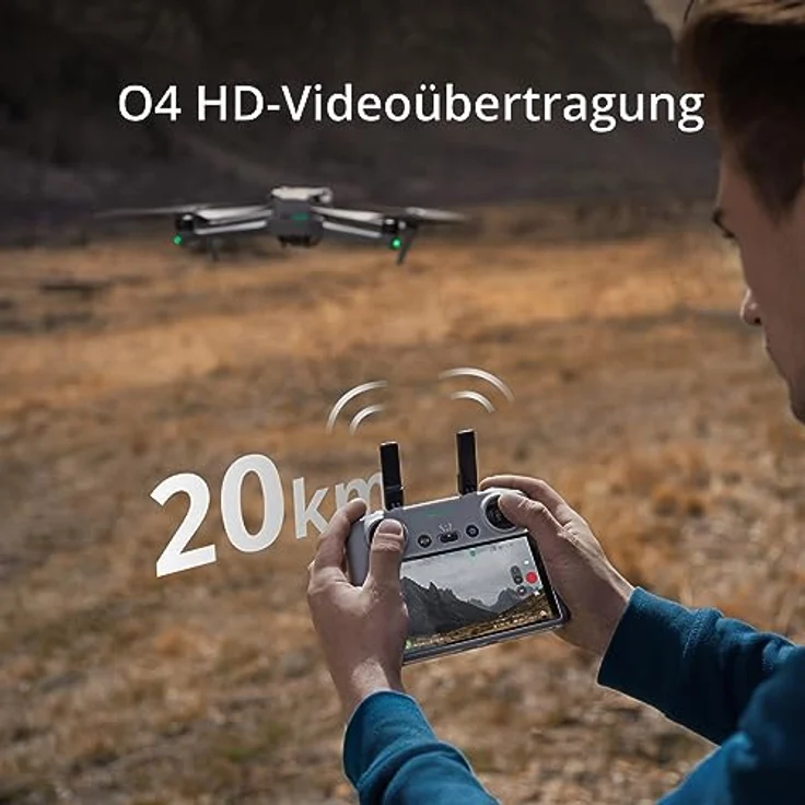 DJI RC 2, Drohnen Fernsteuerung mit O4-Videoübertragung, FHD Touchscreen, 32 GB Speicher, grau – Bild 4