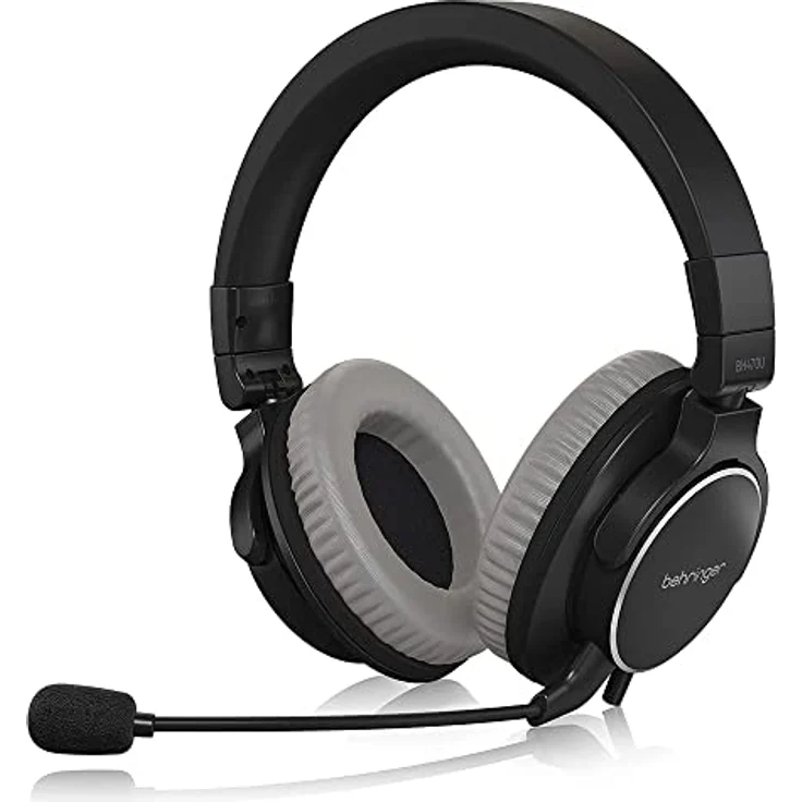 Behringer BH470U Premium-Stereo-Headset mit abnehmbarem Mikrofon und USB-Kabel – Bild 2