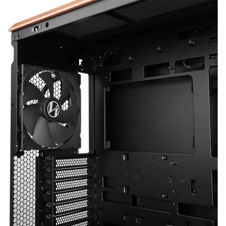 Lian Li Lancool 217 Midi-Tower Gehäuse, ATX mit Tempered Glass, schwarz, hervorragender Airflow, fünf PWM-Lüfter, integriertes Kabelmanagement – Bild 8