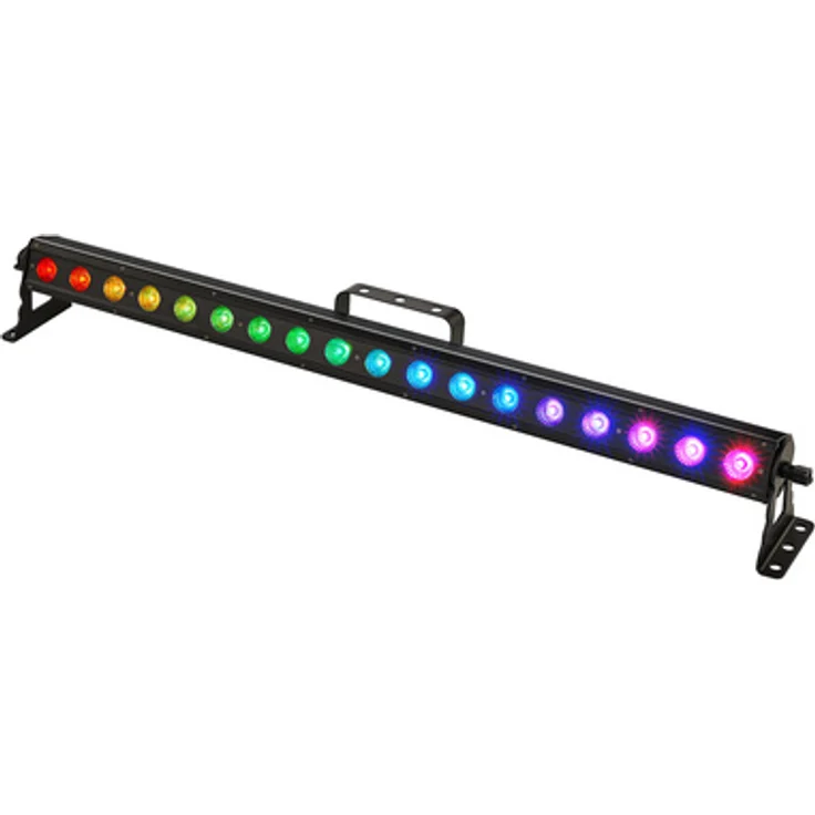Stairville Show Bar TriLED 18x3W RGB, Multifunktions LED Scheinwerfer mit 18 einzeln ansteuerbaren RGB LEDs, DMX512 Steuerung, lüfterlos, 1 Meter lang