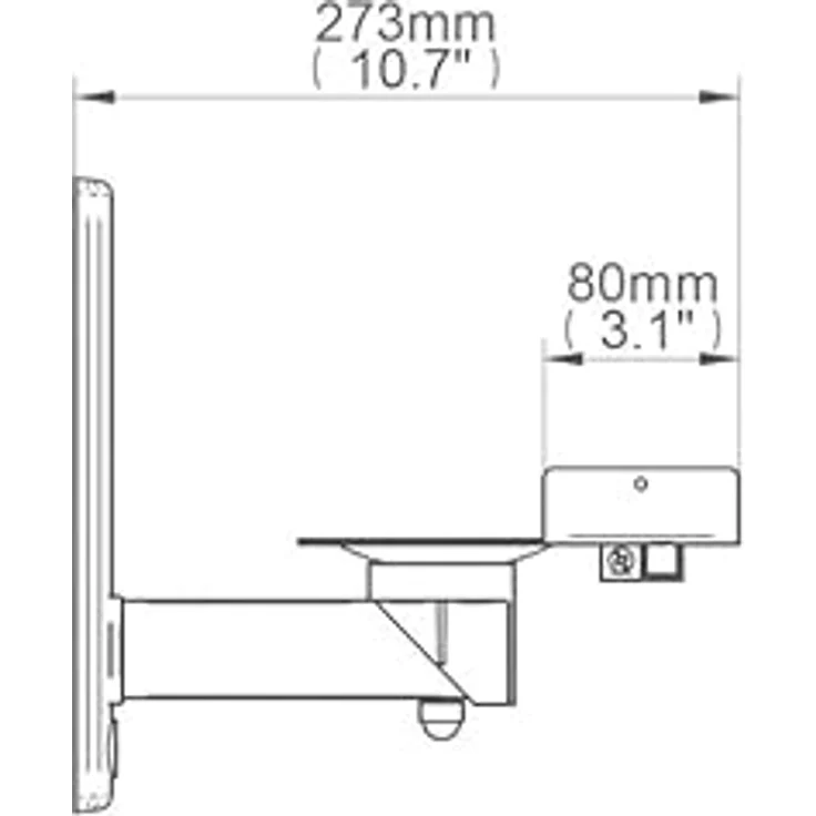 B-Tech - BT77 - Ultragrip ProTM Wandhalterung für Lautsprecher, neig- und schwenkbar, Weiß (Paar) – Bild 4
