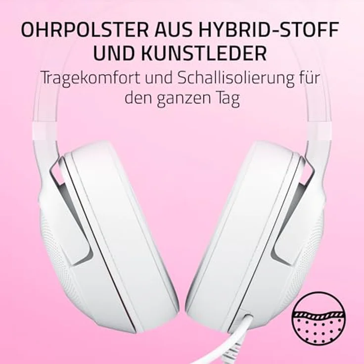 Razer Kraken Kitty V2, Kabelgebundenes Gaming Headset mit Katzenohren und Razer Chroma RGB, Weiss – Bild 7