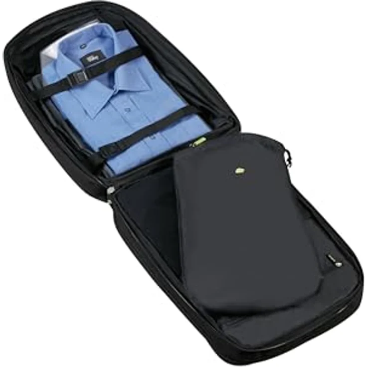 Samsonite Securipak - Reise-Rucksack erweiterbar 15.6 Zoll, 45 cm, 25.5/30 L, Schwarz (Black Steel) – Bild 5