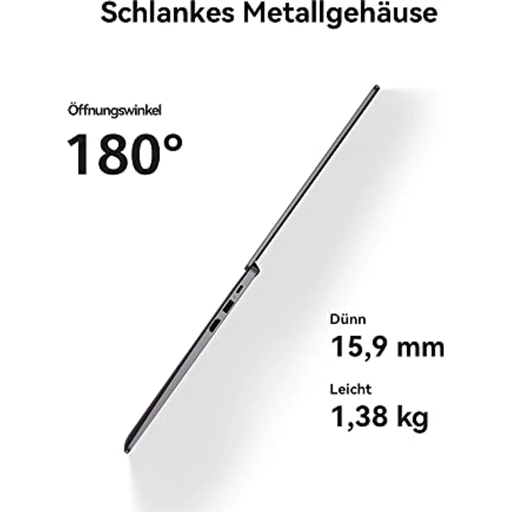 HUAWEI MateBook D14 | 11th Gen Intel Core i5-1155G7 Processor| 14 Inches FullView Screen Notebook | 16GB RAM, 512GB SSD| Windows 11| Gray – Bild 3