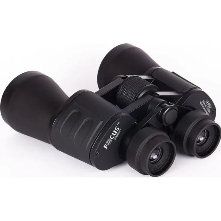 Focus Home Interactive Fernglas 12x50mm, leichtes und sicheres Greifen, MC-Glas, Lieferung mit Etui und Reinigungstuch
