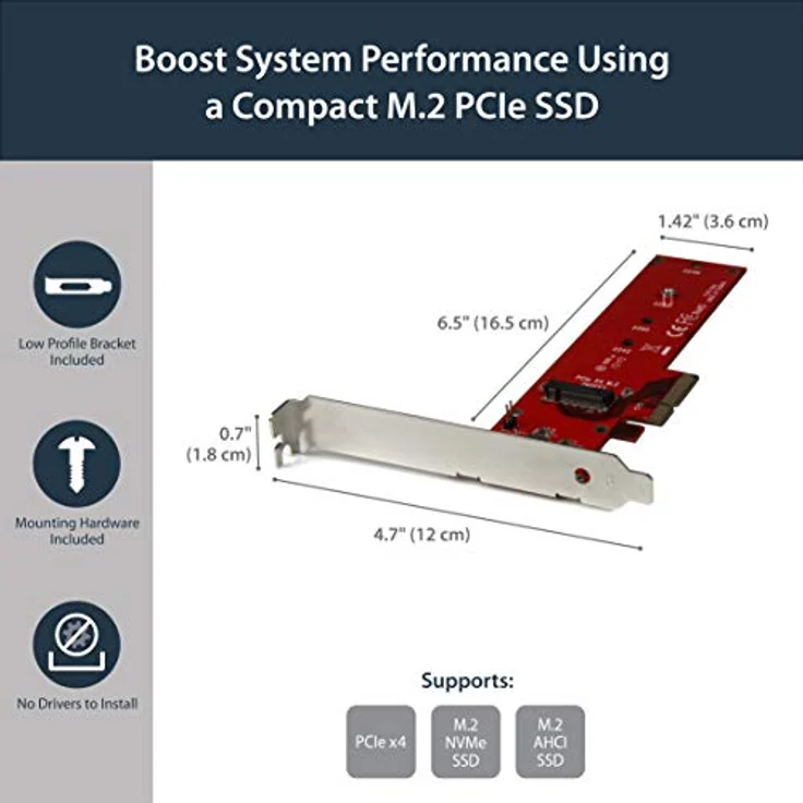 StarTech.com x4-PCI Express-auf-M.2-PCIe-SSD-Adapter (PEX4M2E1) – Bild 4