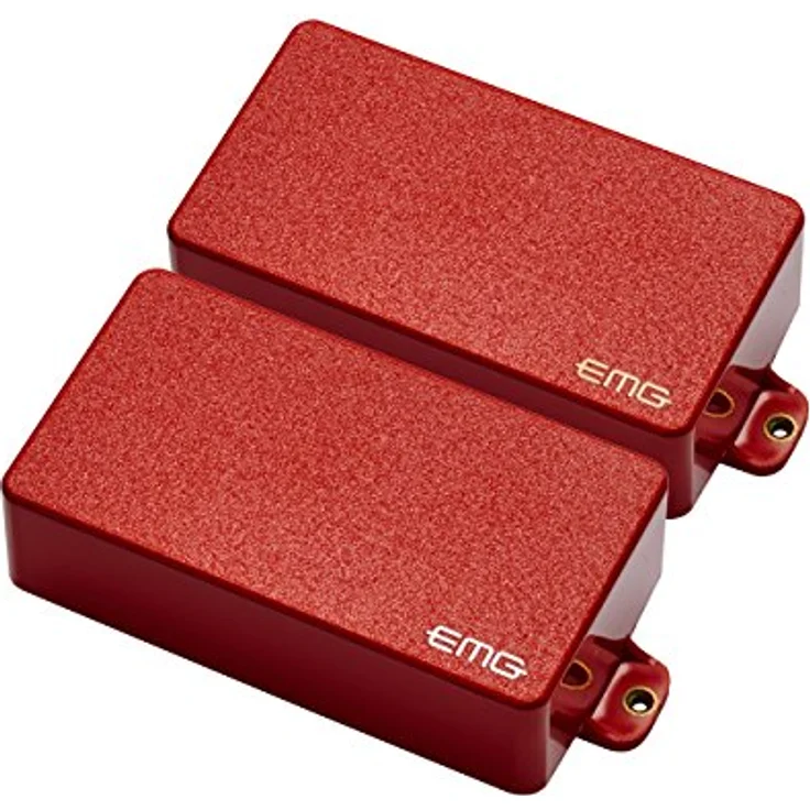 EMG Gary Holt GH Set Red, Aktives Humbucker Tonabnehmer Set für E-Gitarre mit Solderless Anschlüssen, Rot – Bild 2