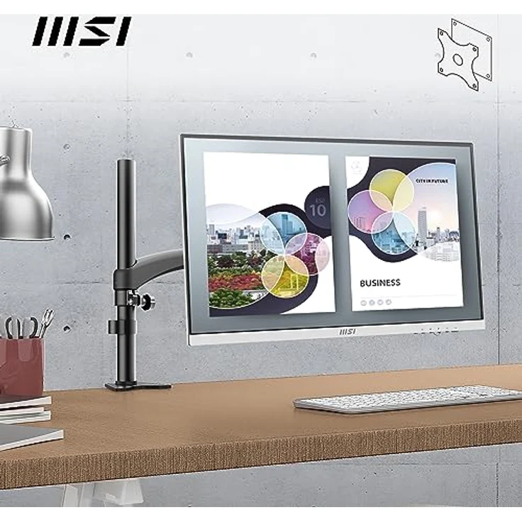 MSI PRO MP273AWDE 27 Zoll Full HD Office Monitor - 100Hz, VESA-Montage, Weiß – Bild 5