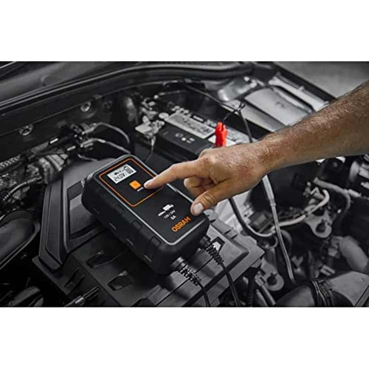 Osram Auto OEBCS908 OEBCS908 Automatikladegerät, Batterie Ladungsausgleicher, Batterieüberwachung, Kfz-Batterietester – Bild 3