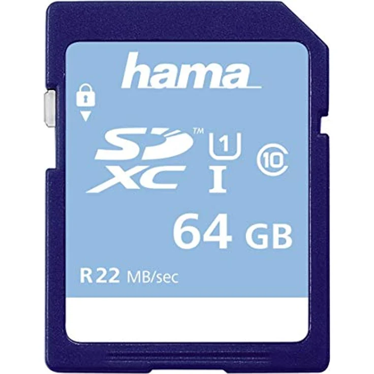 Hama Speicherkarte SDHC 64GB (SD-2.0 Standard, Class 10, Datensicherheit dank mechanischem Schreibschutz, Beschriftungsfeld) – Bild 2