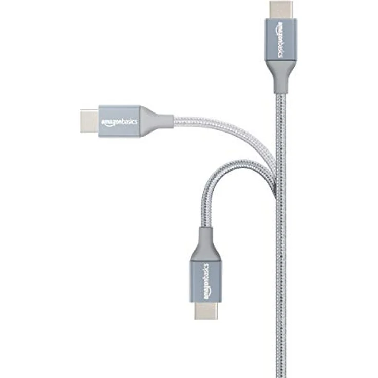 AmazonBasics - Verbindungskabel, USB Typ C auf USB Typ A, USB-2.0-Standard, doppelt geflochtenes Nylon, 3 m, Dunkelgrau - Preisvergleich – Bild 2